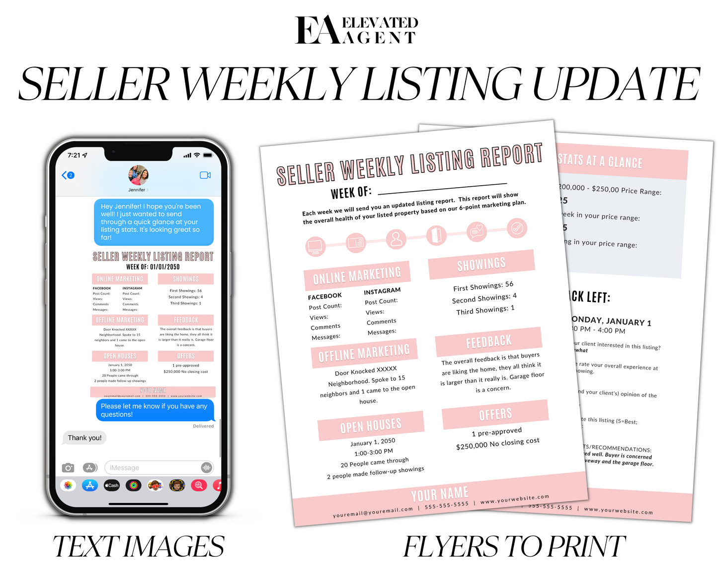 Seller Weekly Listing Report Bundle 1