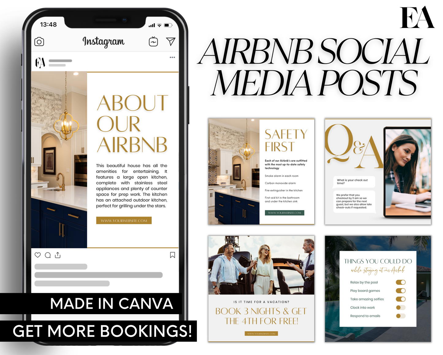 Real Estate Template – Exclusive Airbnb Social Media Posts