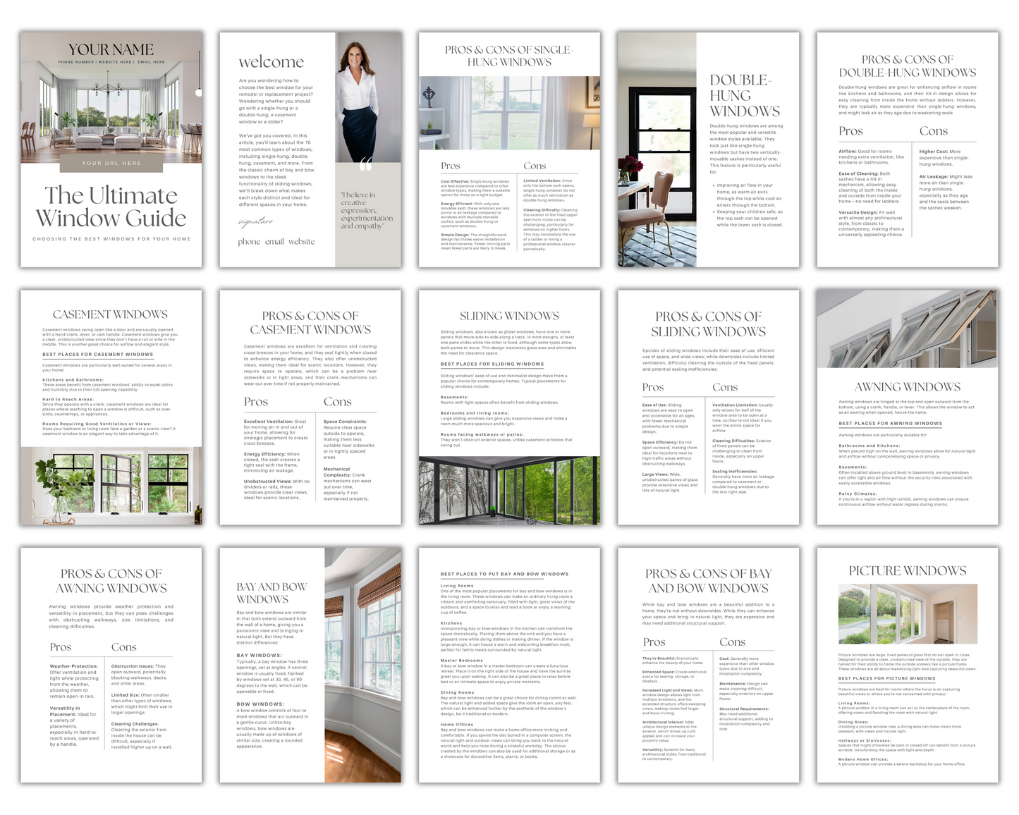 Window Guide - Real Estate Template