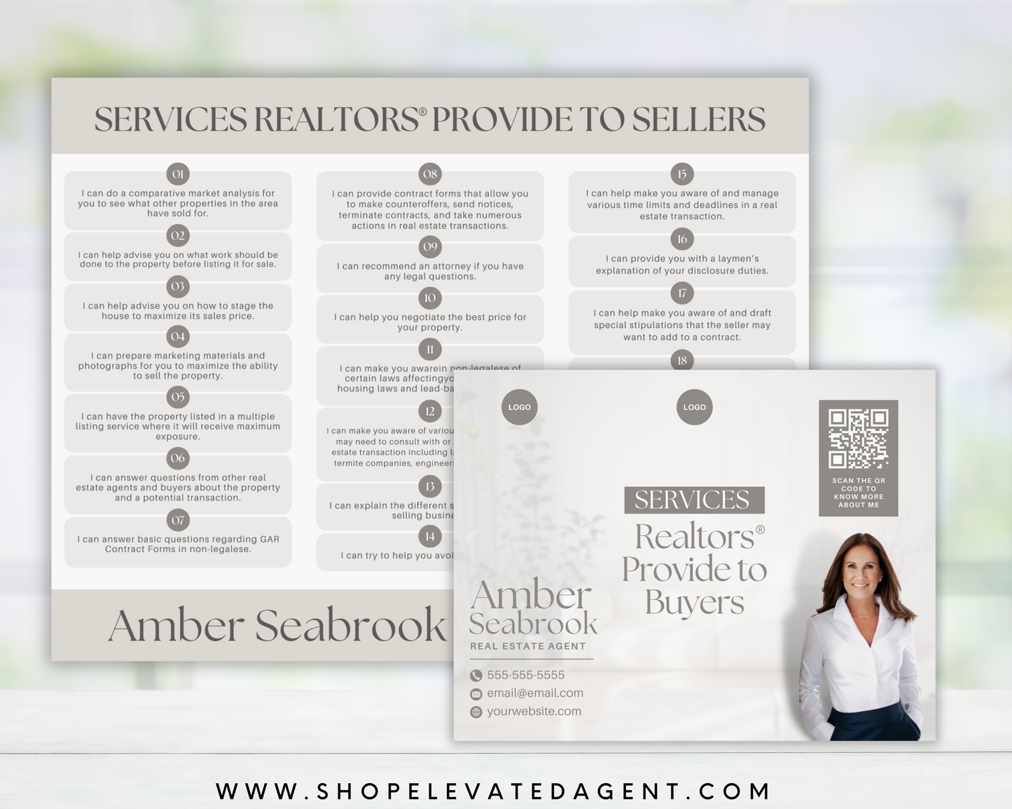 Realtor Value Trifold Brochure - Peaceful Design Style