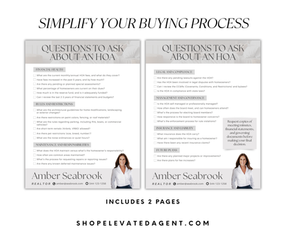 Questions To Ask About HOA Template