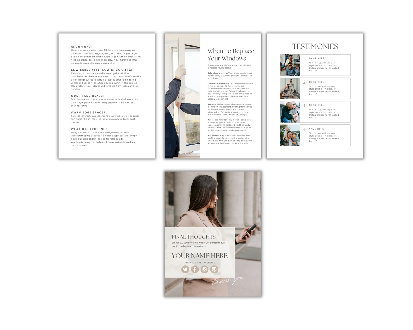Window Guide - Real Estate Template
