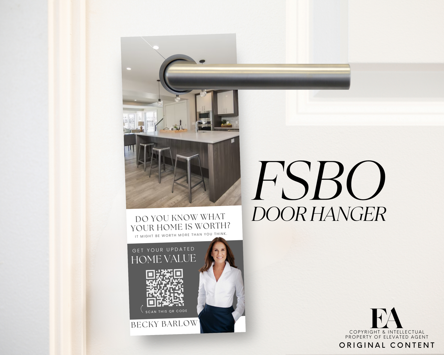 FSBO Door Hanger - Peaceful Design Style