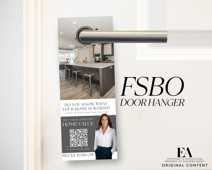 FSBO Door Hanger - Peaceful Design Style