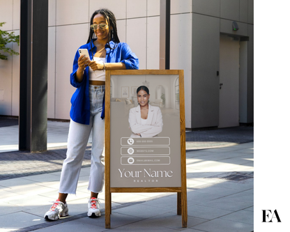 Open House A-Frame Sign 1 - Peaceful Design Style