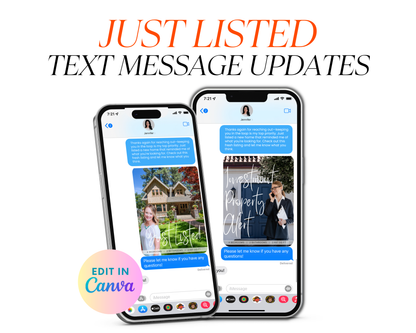 Just Listed Text Message Template