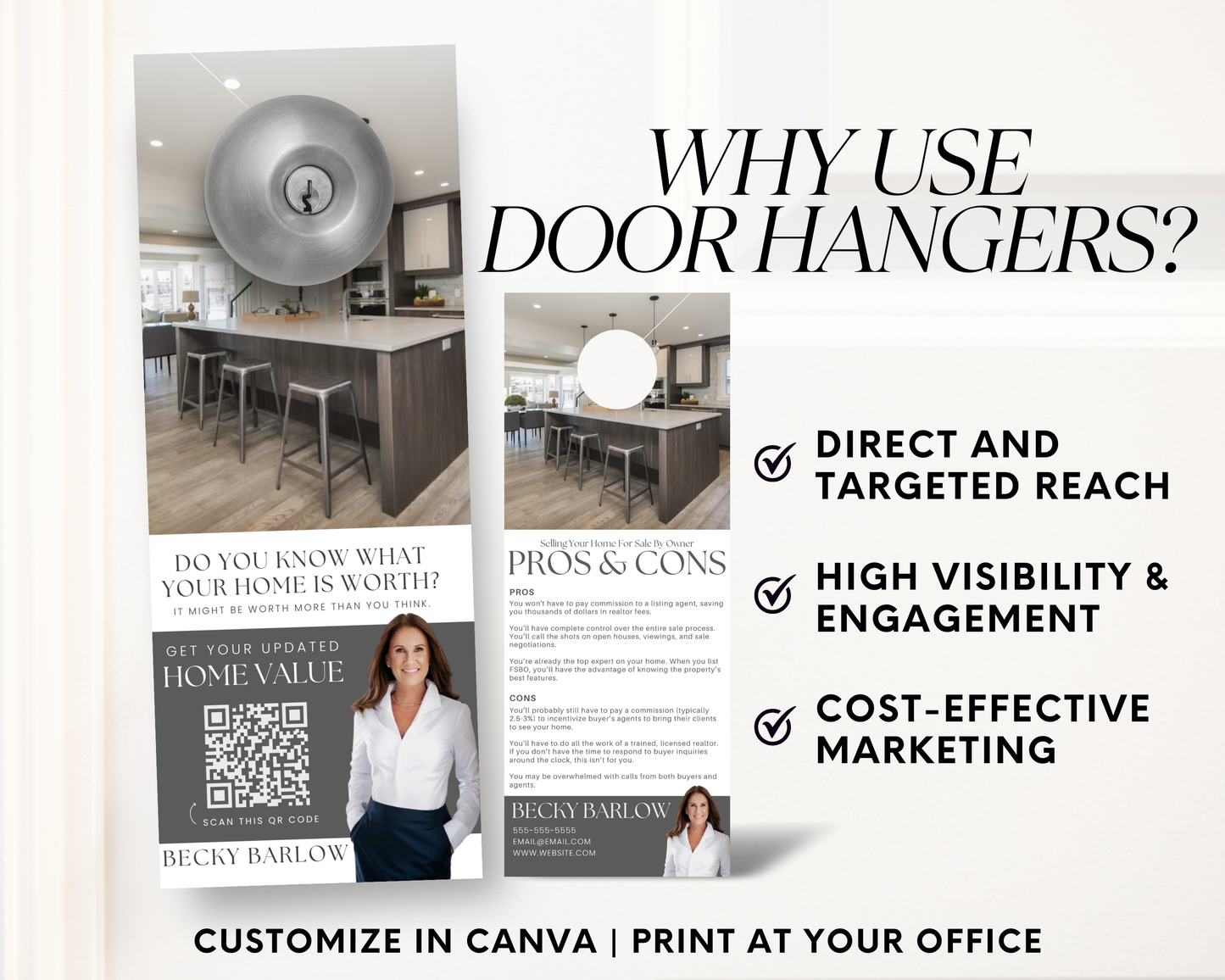 FSBO Door Hanger - Peaceful Design Style
