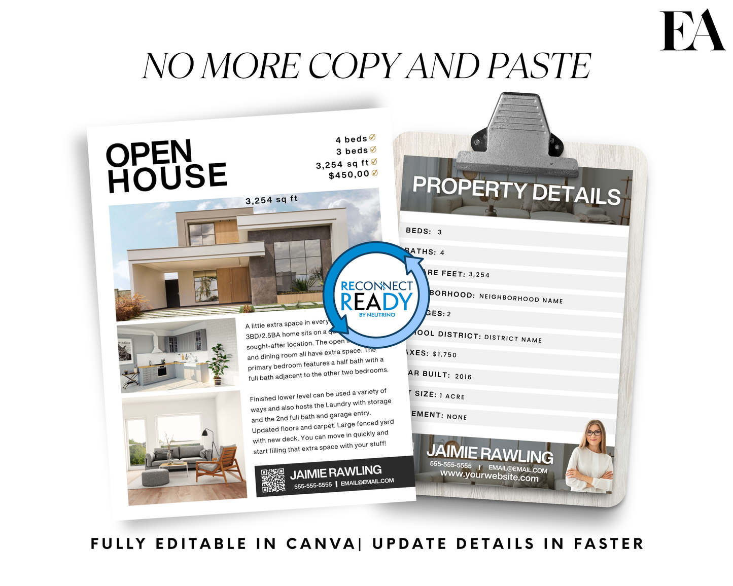 Real Estate Open House Property Flyer - Classic Design Style