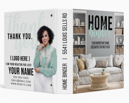 New Home Binder, Real Estate Client Closing Exit Packet, Real Estate Template, Realtor Closing Gift, Real Estate Flyer, Home Buyer Packet