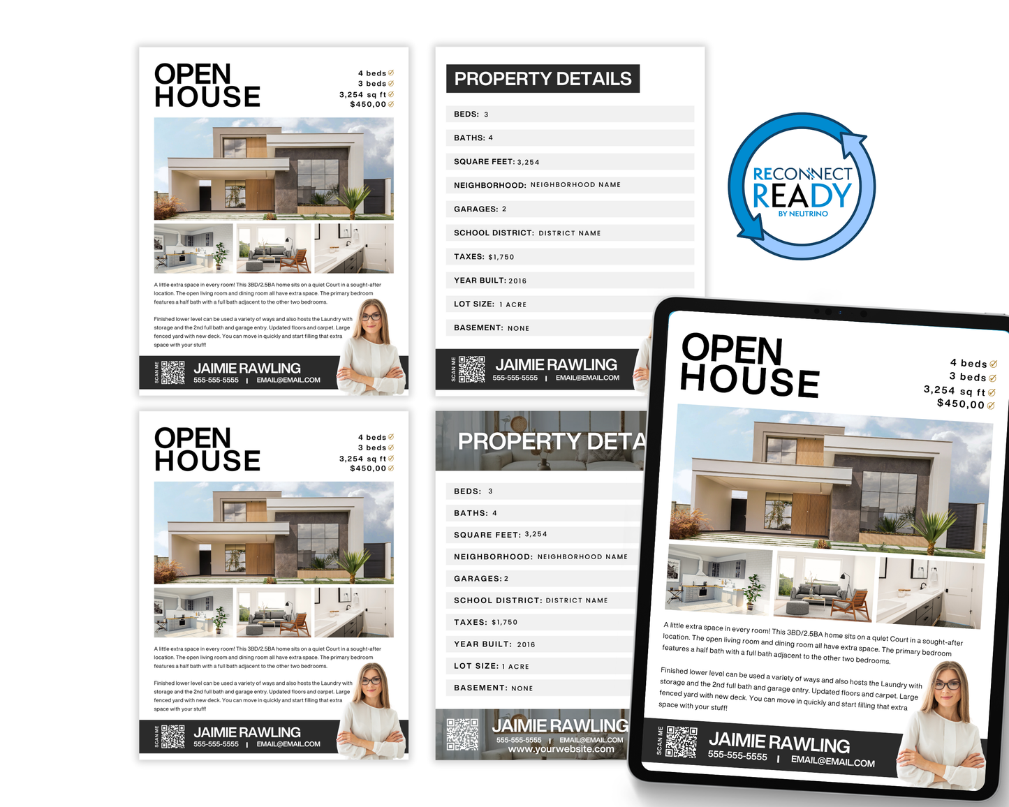 Real Estate Open House Property Flyer - Classic Design Style