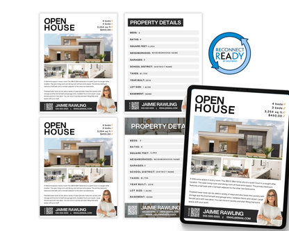 Real Estate Open House Property Flyer - Classic Design Style