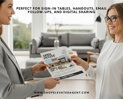 Real Estate Open House Property Flyer - Classic Design Style