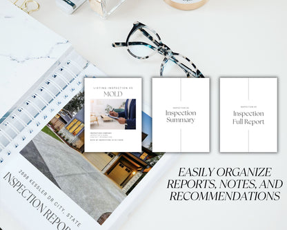 Listing Inspection Report Packet Template - Peaceful Design Style