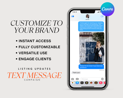 Just Listed Text Message Template