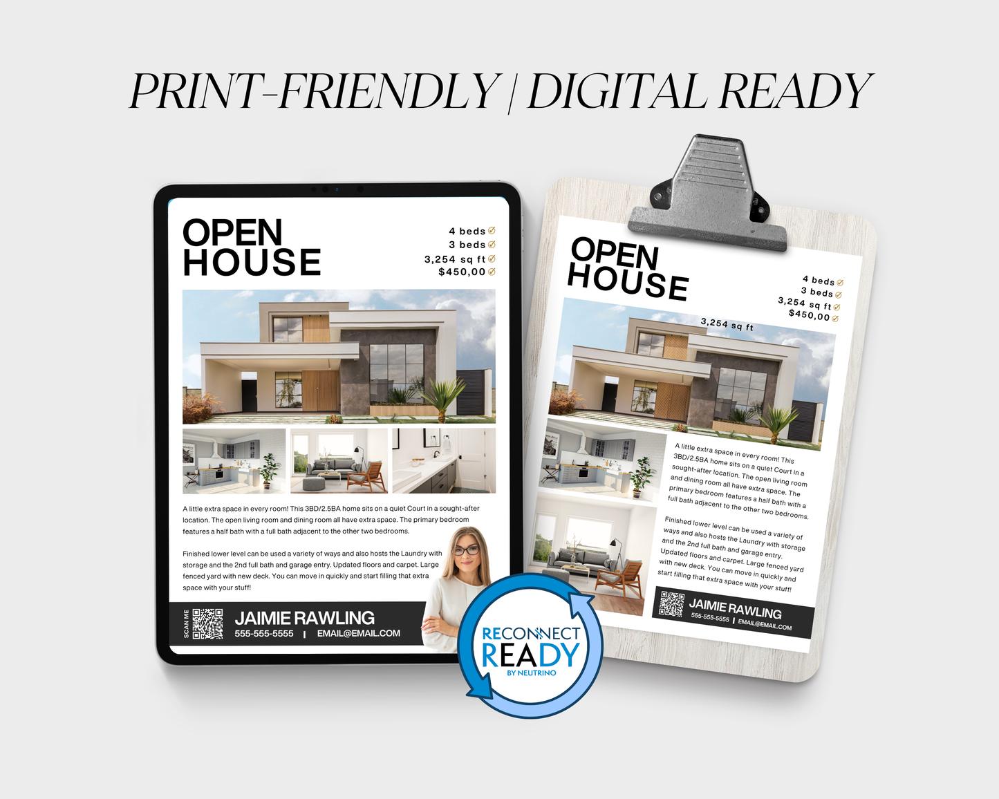 Real Estate Open House Property Flyer - Classic Design Style