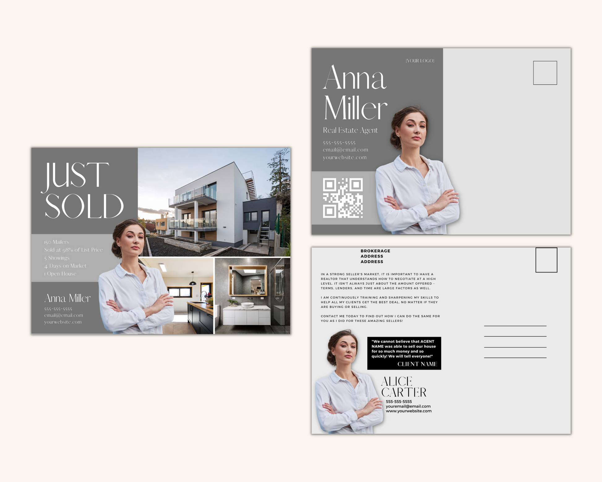 Real Estate Template – Just Sold Postcard