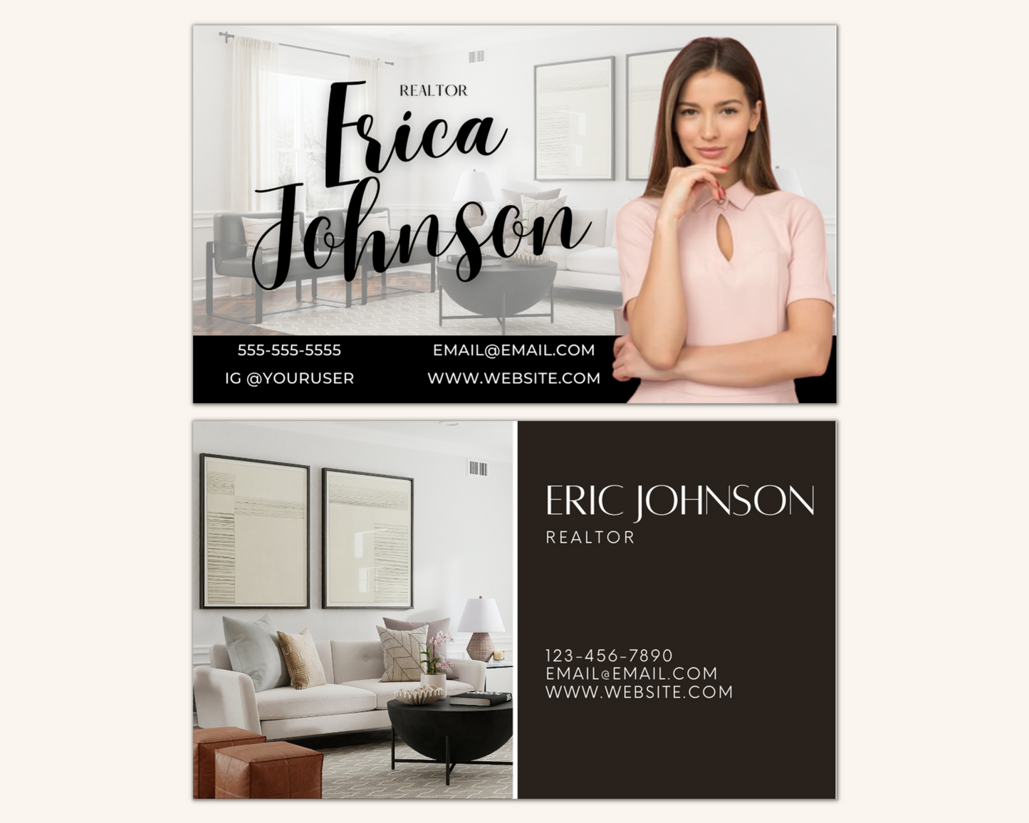 Real Estate Template – Business Cards