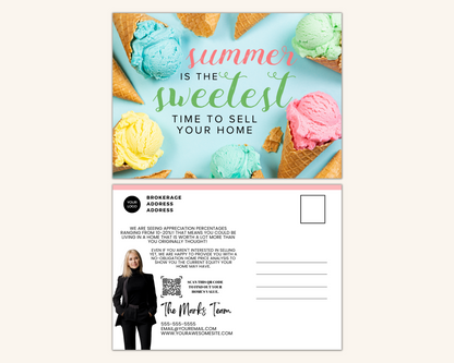 Real Estate Summer Postcard Template Summer Farming Postcard Home Seller Postcard Real Estate Farming Farming Marketing Canva Postcard Mail