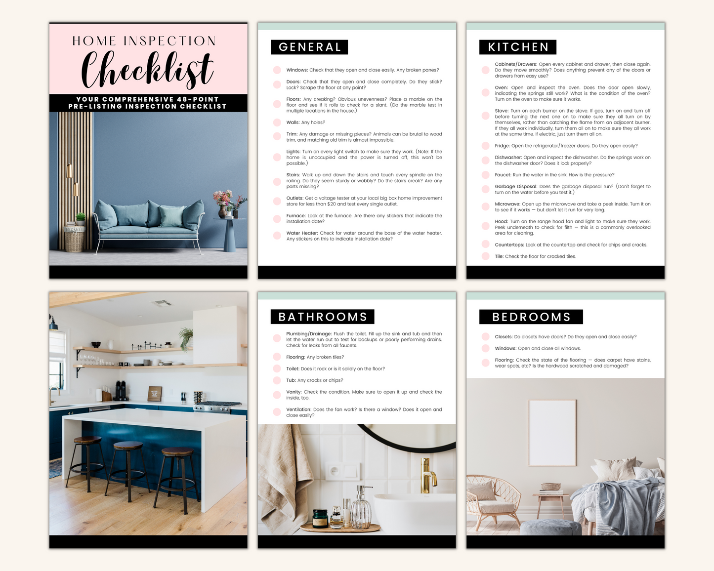 Home Inspection Checklist - Playful Brand Style