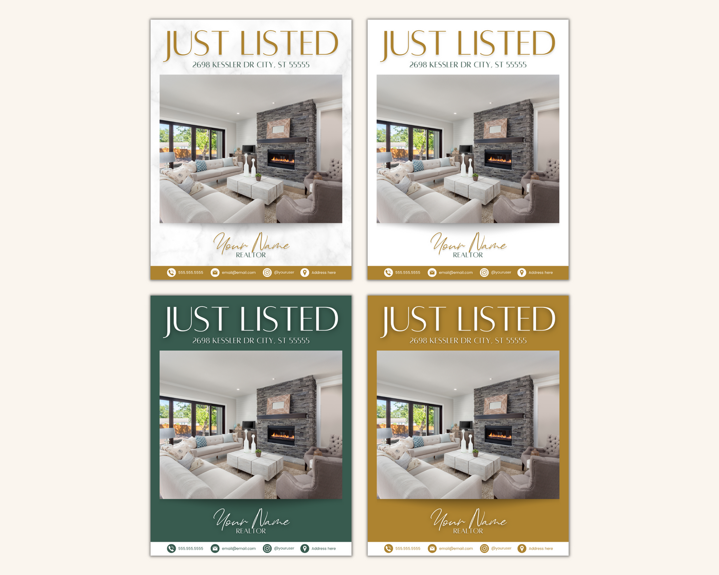 Real Estate Template – Exclusive Listing Flyer 