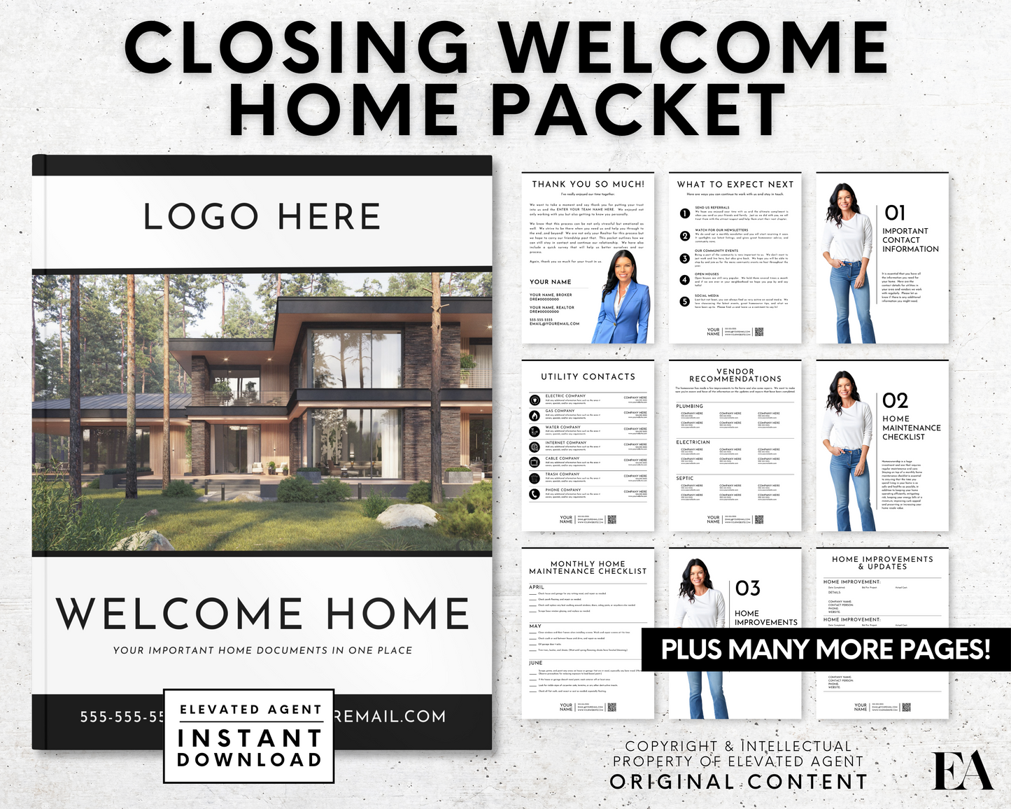 Real Estate Welcome Home Closing Packet