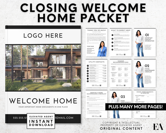 Real Estate Welcome Home Closing Packet