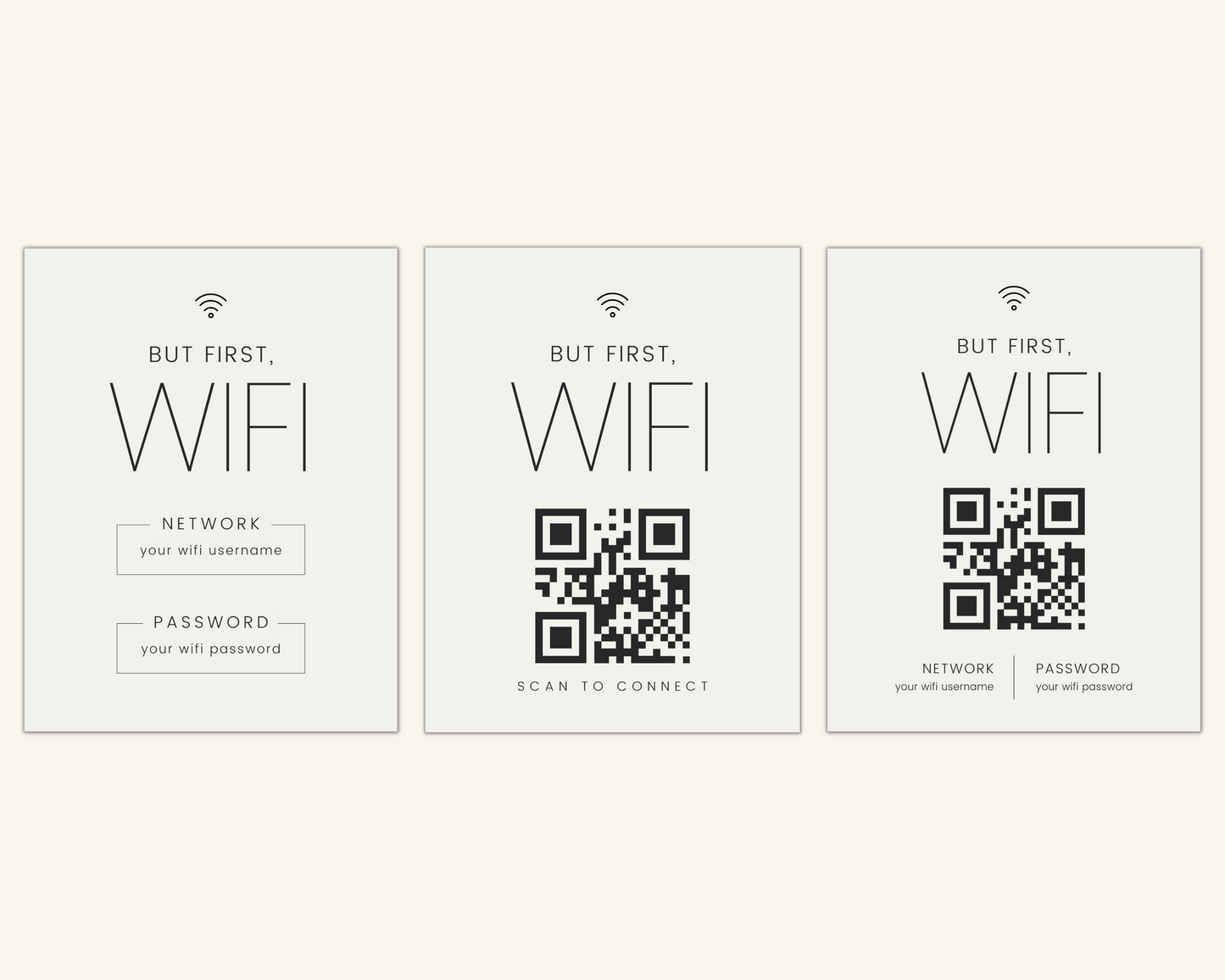 Real Estate Template – Airbnb Wifi Sign