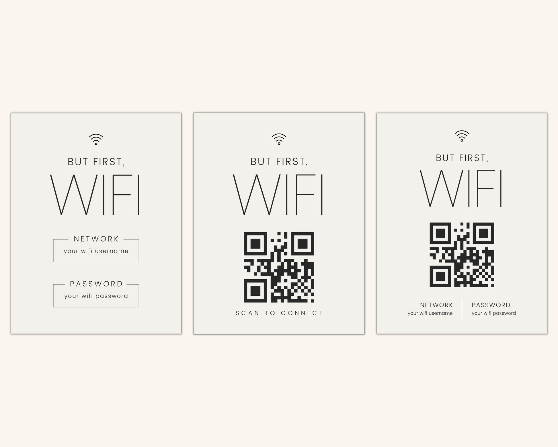 Real Estate Template – Airbnb Wifi Sign