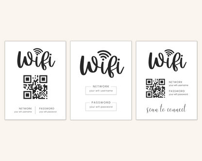 Real Estate Template – Airbnb Wifi Sign 