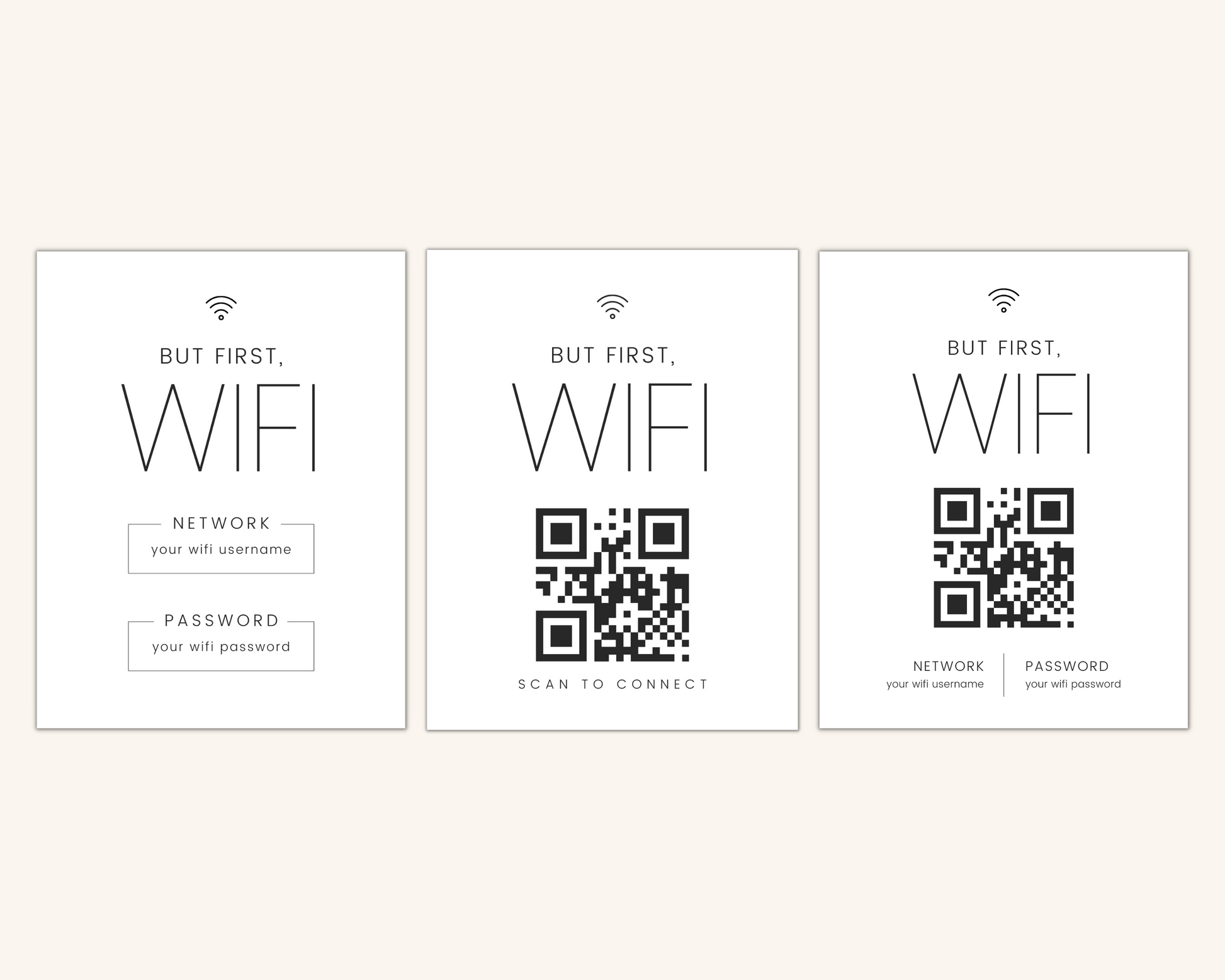 Real Estate Template – Airbnb Wifi Sign