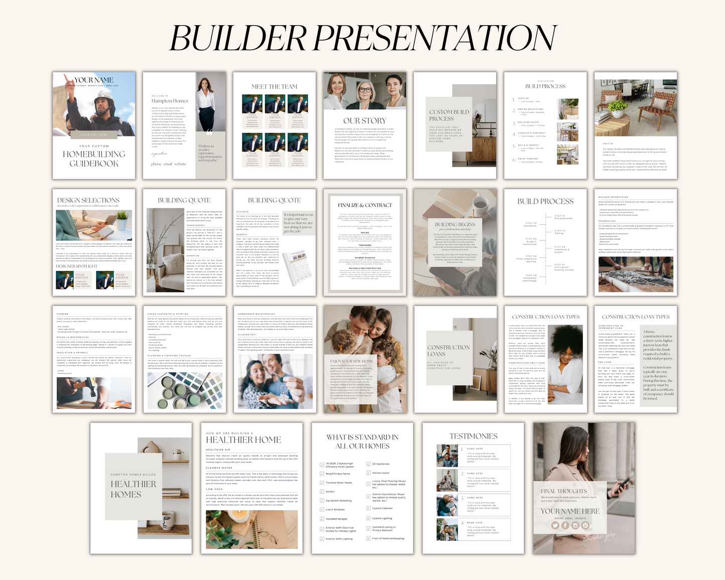 Home Builder & New Construction Bundle - Peaceful Brand