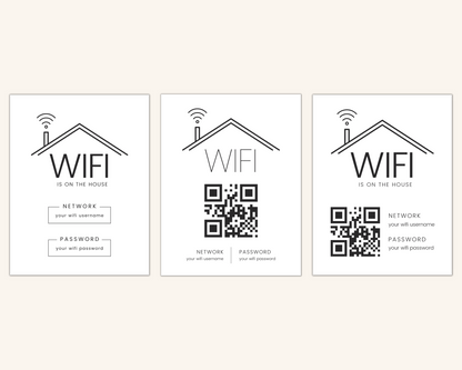 Real Estate Template – Airbnb Wifi Sign