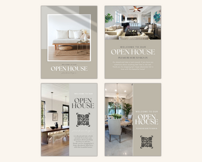 Real Estate Template – Peaceful Open House Welcome Sign