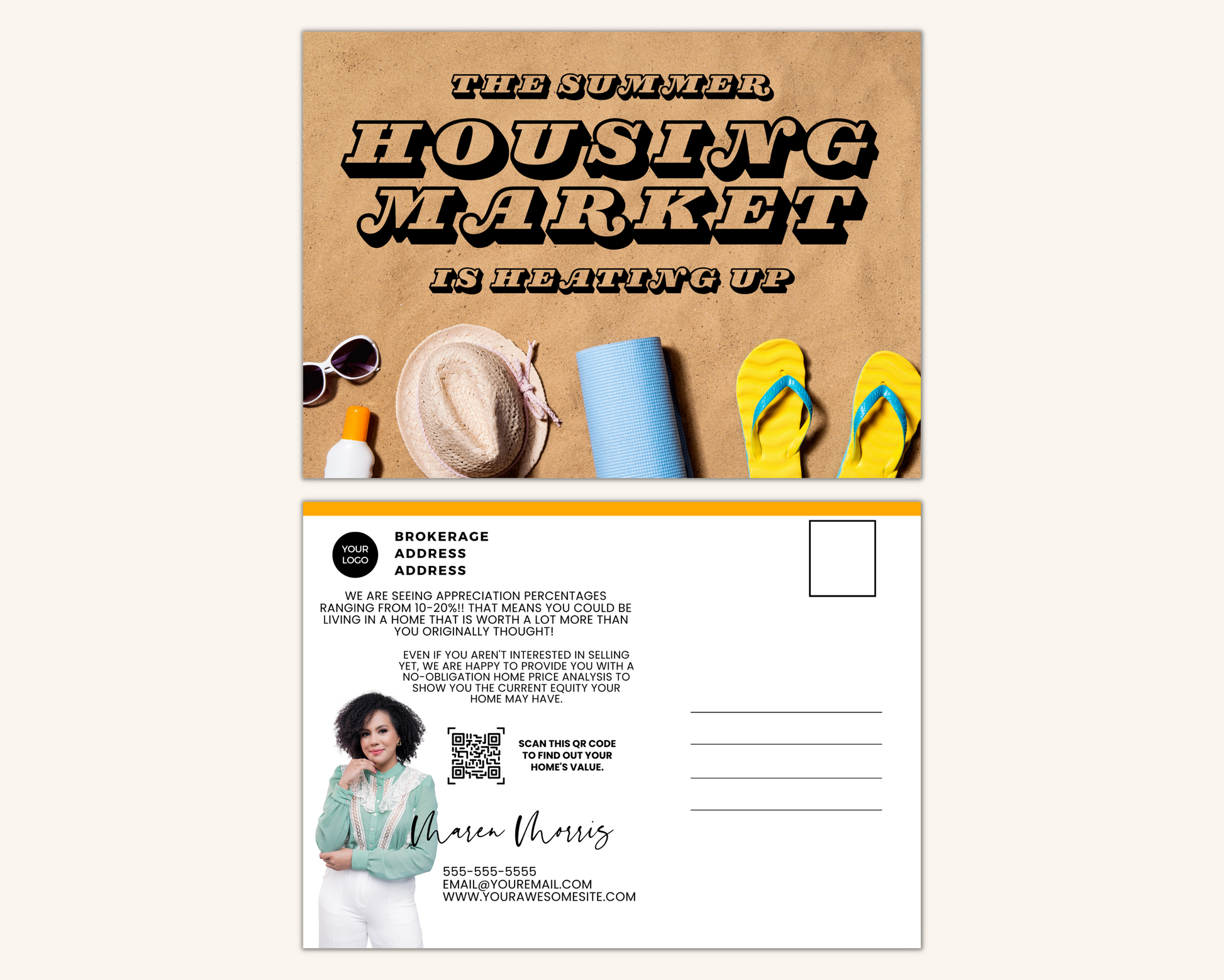 Real Estate Template – Summer Postcard