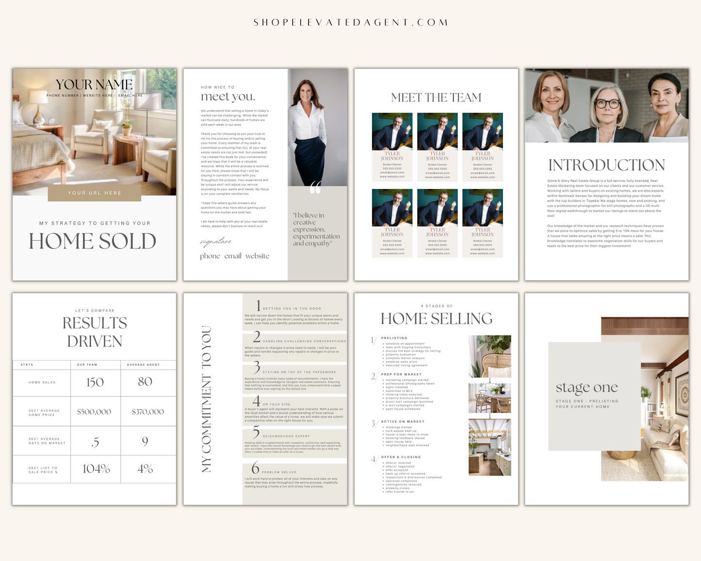 Listing presentation, real estate marketing, realtor marketing, real estate marketing templates, seller packet, real estate listing marketing templates 