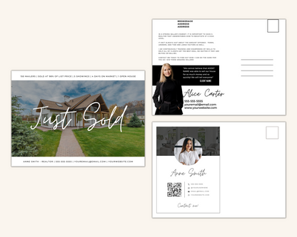 Real Estate Template – Just Sold Postcard