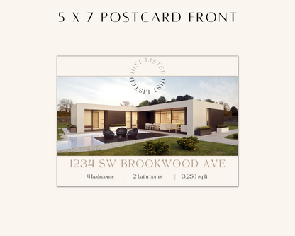 Real Estate Template – Just Listed Postcard