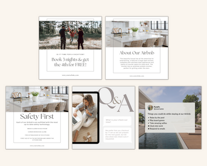 Real Estate Template – Peaceful Airbnb Social Media Posts