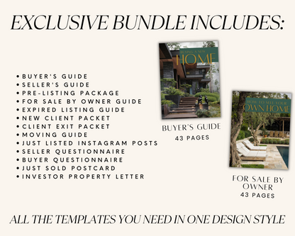 Real Estate Presentation Bundle, Real Estate Template, Seller Guide, Buyer Guide, Real Estate Marketing, Canva Template, Digital Download Real Estate Template, Real Estate Presentation Bundle, Seller Guide, Buyer Guide, Real Estate Marketing, Canva Template, Listing Presentation