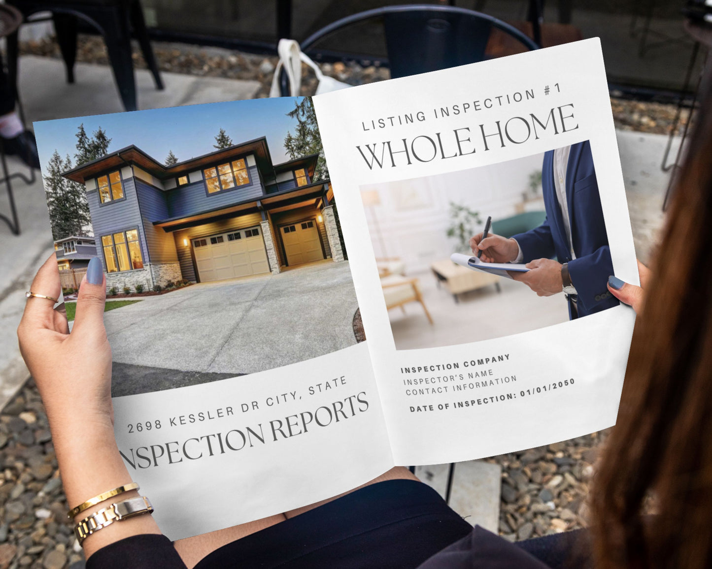 Listing Inspection Report Packet Template - Peaceful Design Style