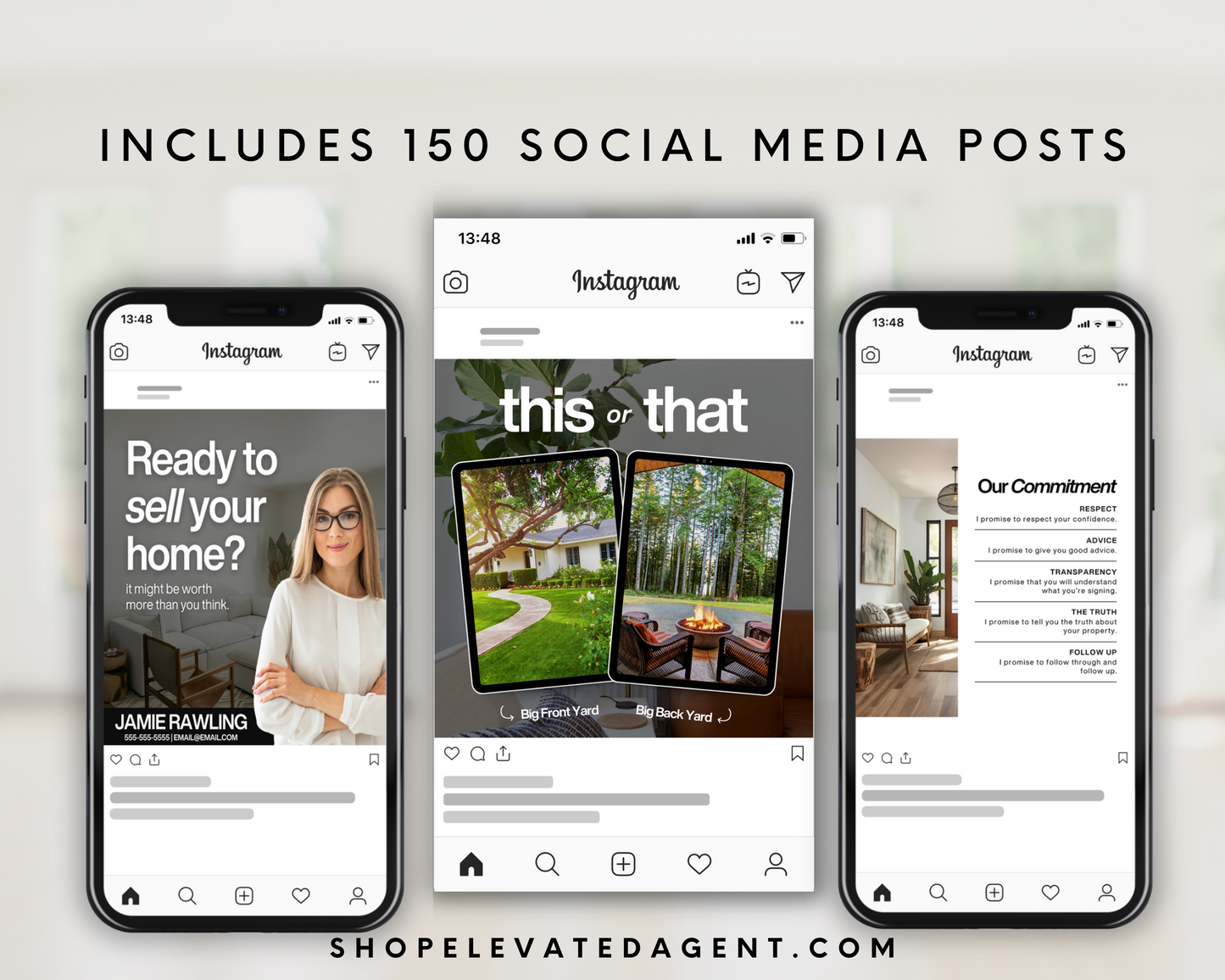 150 Social Media Post - Classic Design Style