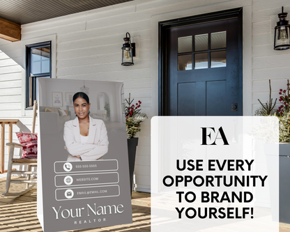 Open House A-Frame Sign 2 - Peaceful Design Style