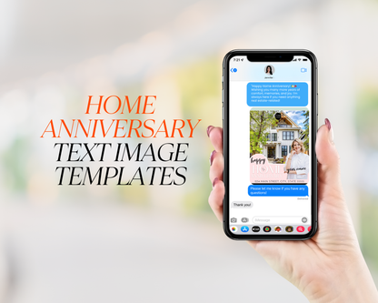 Home Anniversary Text Message - Playful Brand Style