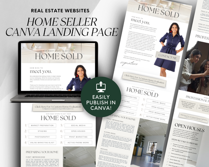 Home Seller Landing Page - Peaceful Design Style