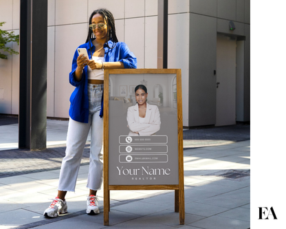 Open House A-Frame Sign 2 - Peaceful Design Style