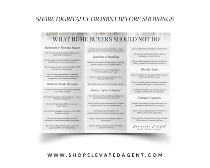 House-Hunting Etiquette Trifold Brochure