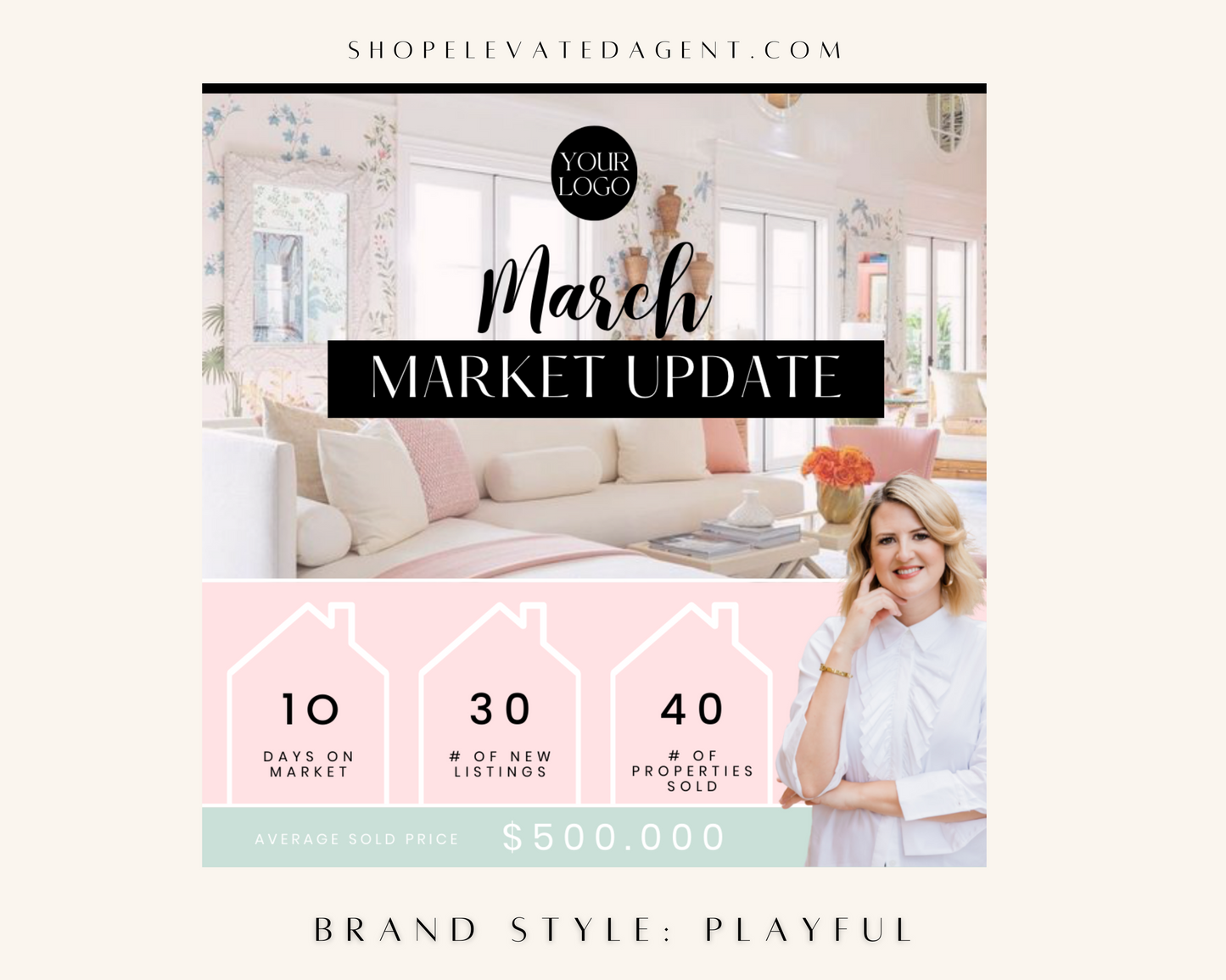 Market Update Social Post - Playful Brand Style