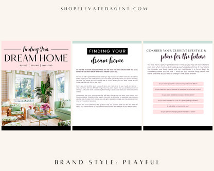 Dream Home Checklist - Playful Brand Style