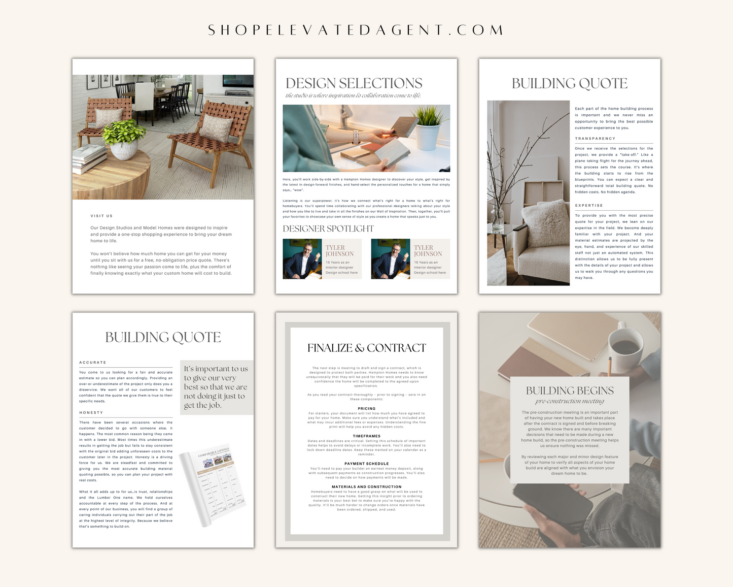 Home Builder Guide - Peaceful Brand Style