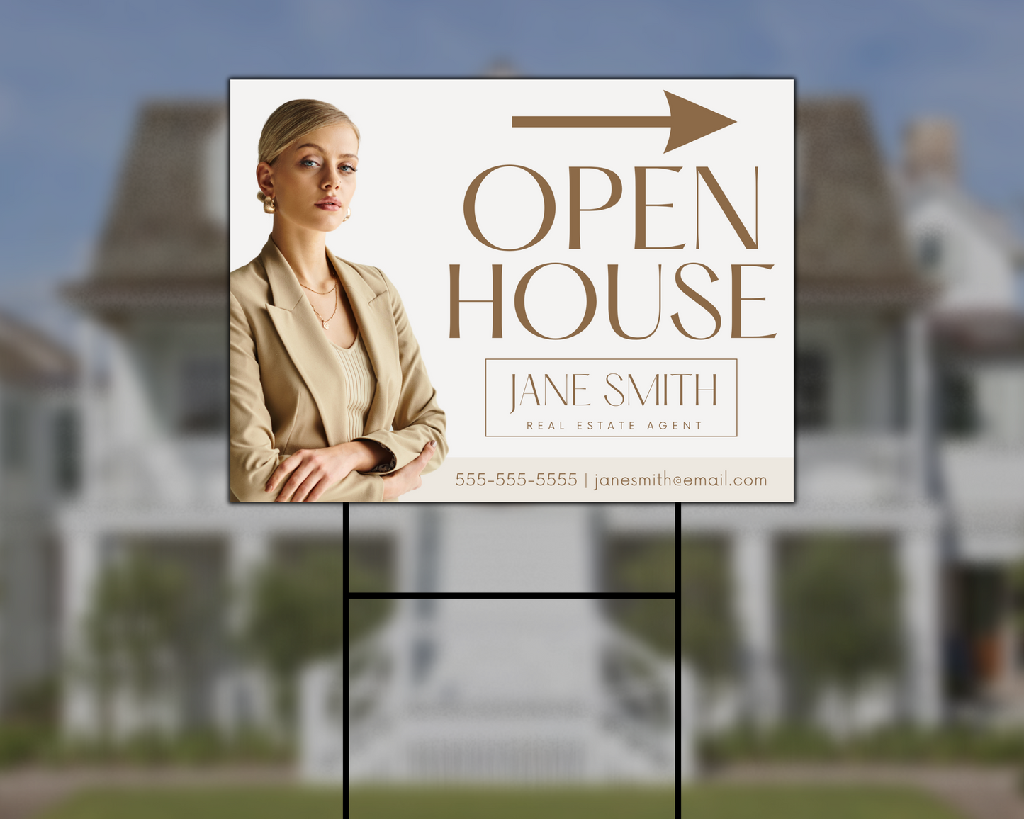 Open House Yard Sign 2